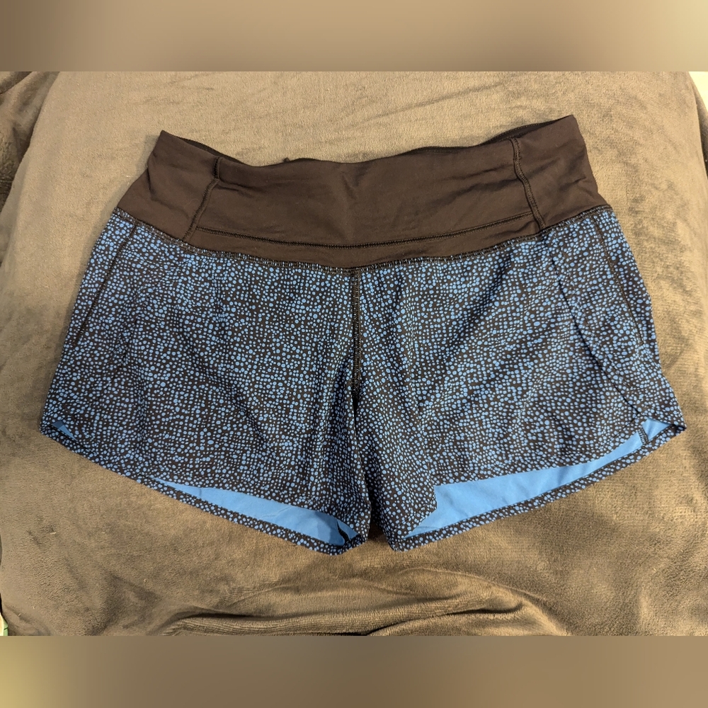 Lululemon Run Times Short Bubbles Pipe Dream size 4 105